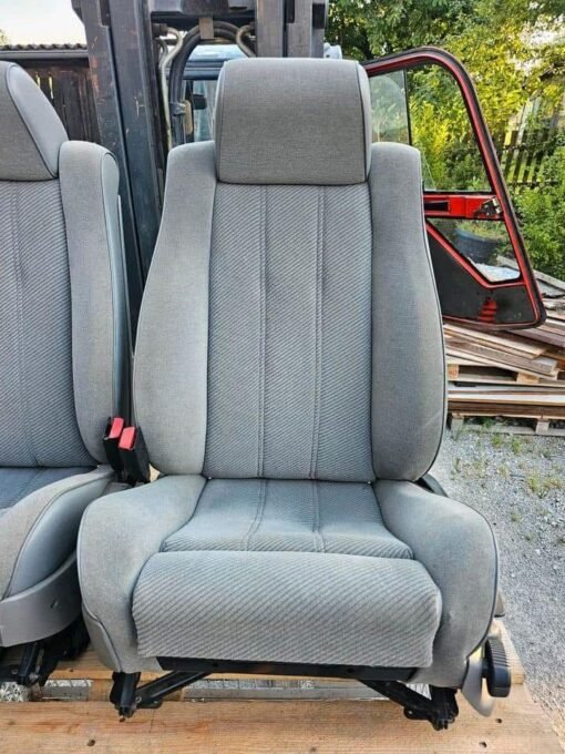 Sièges sport BMW E34 tissu gris – Image 4
