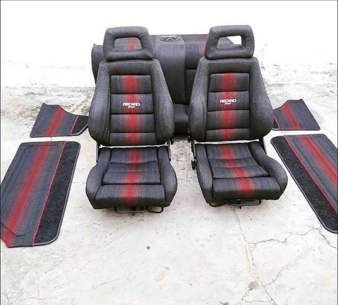 Kit complet Recaro Laguna Red – VW Golf Mk2
